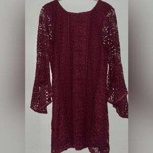Burgundy Lace Altar’d State Dress